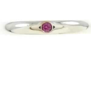 Tiffany & Co. Peretti Silver Band with Ruby stone in mint condition size 7